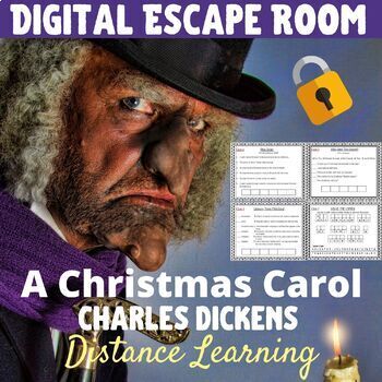 Preview of A Christmas Carol | Digital Escape Room | NO PREP | Charles Dickens