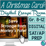 A Christmas Carol Digital Escape Room for Honors SAT AP Pr