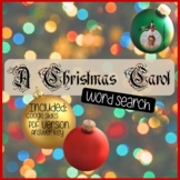 A Christmas Carol Digital Word Search Activity (with key & print versions!)