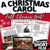 A Christmas Carol ELA FULL UNIT w. Animated Short Film & W