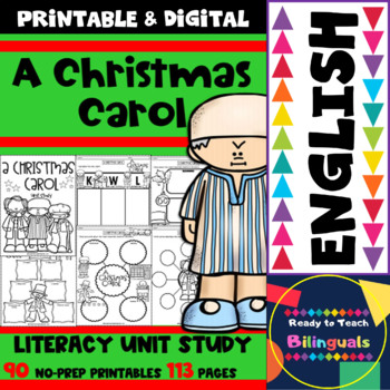 Preview of A Christmas Carol - English Literacy Unit - 113 Pages