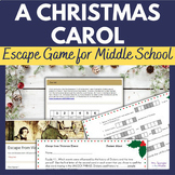 A Christmas Carol Escape Room Game | Digital AND Printable