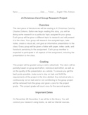 A Christmas Carol Group Research Project and Presentation