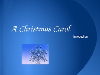 Preview of A Christmas Carol Introduction Powerpoint for Beginner ESL/ ELL