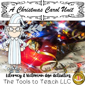 Preview of A Christmas Carol Unit Victorian Age Event Worksheet Activity Packet No Prep