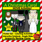 A Christmas Carol MOVIE Activities for Any Movie Version -