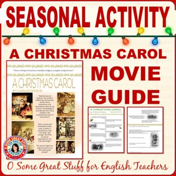 Preview of A Christmas Carol Movie Guide with History, Literature, and Reflection Questions