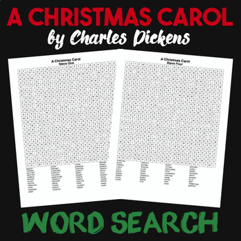Preview of A Christmas Carol Word Search