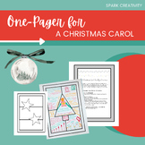 A Christmas Carol One Pager (Digital or PDF)