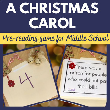 Preview of A Christmas Carol Pre reading Activity for Middle School - Printable and Digital