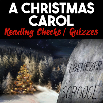 Preview of A Christmas Carol Quizzes by Stave — Reading Checks for Every Stave