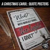 A Christmas Carol Quote Posters: Decoration and Discussion