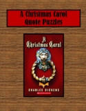 A Christmas Carol Quote Puzzles