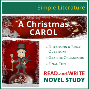 Preview of A Christmas Carol - READ-and-WRITE Novel Study — SimpleLit