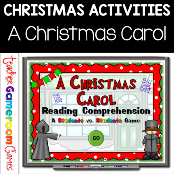 Preview of A Christmas Carol Reading Comprehension Powepoint Game