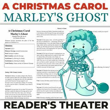 Preview of A Christmas Carol | Stave 1: Marley's Ghost | Readers Theater Script & Questions