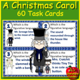 A Christmas Carol Task Cards (60) Comprehension, Skill Bui