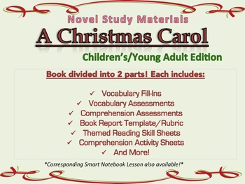 A Christmas Carol Novel Study Activity Sheets | TpT