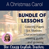 A Christmas Carol Unit Bundle of Lessons Distance Learning