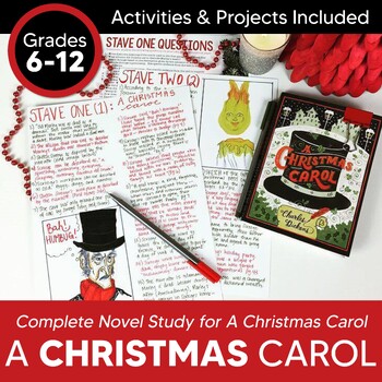 Preview of A Christmas Carol Unit: Complete Novel Study (EDITABLE)
