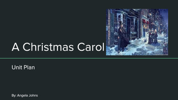 Preview of A Christmas Carol Unit Plan