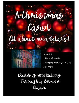 Preview of A Christmas Carol Vocabulary Activities