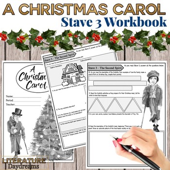 Preview of A Christmas Carol Worksheets (Chapter 3)