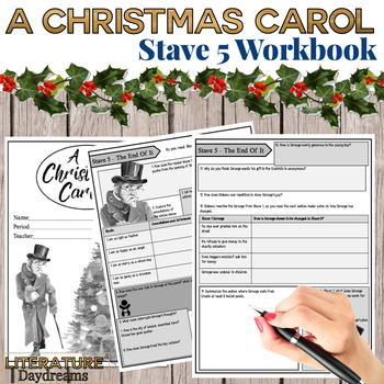 Preview of A Christmas Carol Worksheets (Chapter 5)