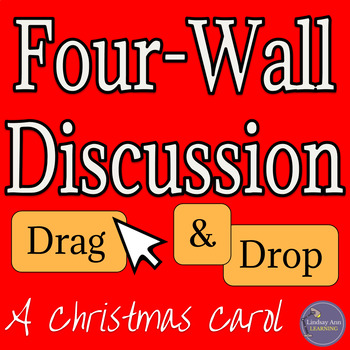 Preview of A Christmas Carol by Charles Dickens Four Corners Anticipation Activity