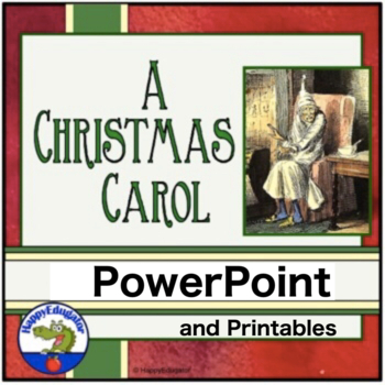 Preview of A Christmas Carol by Charles Dickens PowerPoint and Easel Assessment