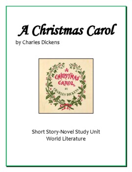 Preview of A Christmas Carol by Dickens comprehensive unit plan resources