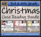 A Christmas Close Reading Comprehension Bundle | 3rd Grade