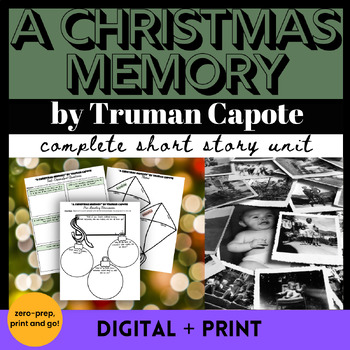 Preview of A Christmas Memory by Truman Capote Short Story Unit Lesson and Activities