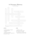 "A Christmas Memory" Vocabulary Crossword Puzzle (Capote)