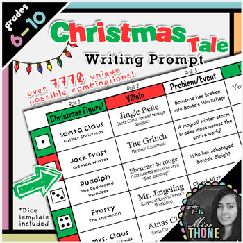 A Christmas Tale Writing Prompt by Jadyn Thone | TPT