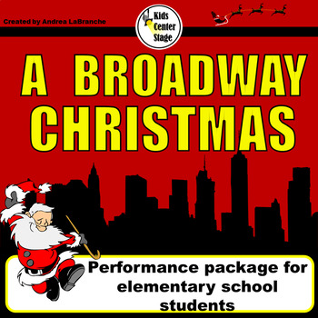 Preview of Christmas Themed Musical Performance Script for Elementary Students