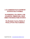 A Classroom Management System That Works: The Reminder System