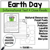 Earth Day (Recycling) Informational Text Close Reading