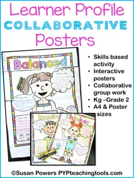 Preview of IB PYP Collaborative Learner Profile Posters Activity for Little Kids