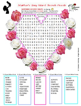 a collection of 13 word search puzzles for holidays mothers day