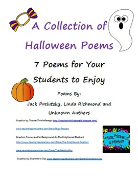 A Collection of Fun Halloween Poetry by Candace Bennett | TPT