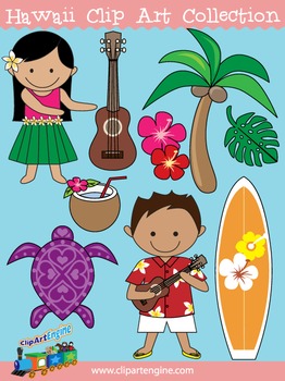 Preview of Hawaii Clip Art Collection