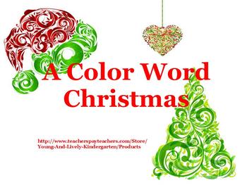 Preview of A Color Word Christmas for ActivBoard