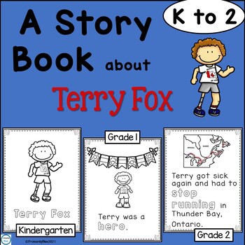 Preview of A Colouring Book about Terry Fox for Kindergarten to Grade 2