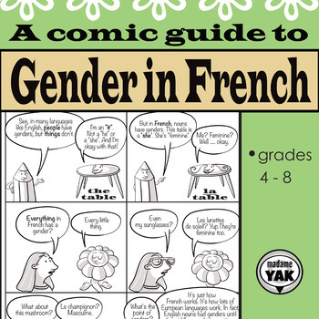 Preview of A Comic Guide to Genders in French