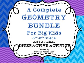 Preview of A Complete Geometry Bundle of Math Activities for Big Kids