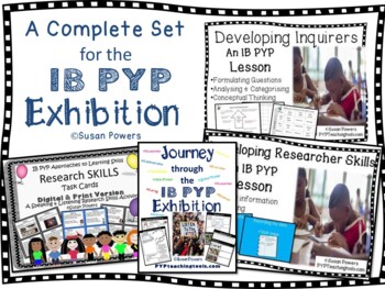 Preview of A Complete Set of IB PYP Exhibition Resources Distance Learning