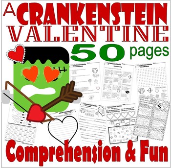 Preview of A Crankenstein Valentine Read Aloud Book Study Companion Reading Comprehension