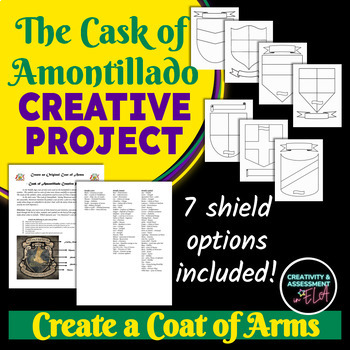 Preview of The Cask of Amontillado Fun Creative Project | Create an Original Coat of Arms