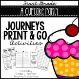 A Cupcake Party Journeys First Grade Print and Go Activities
